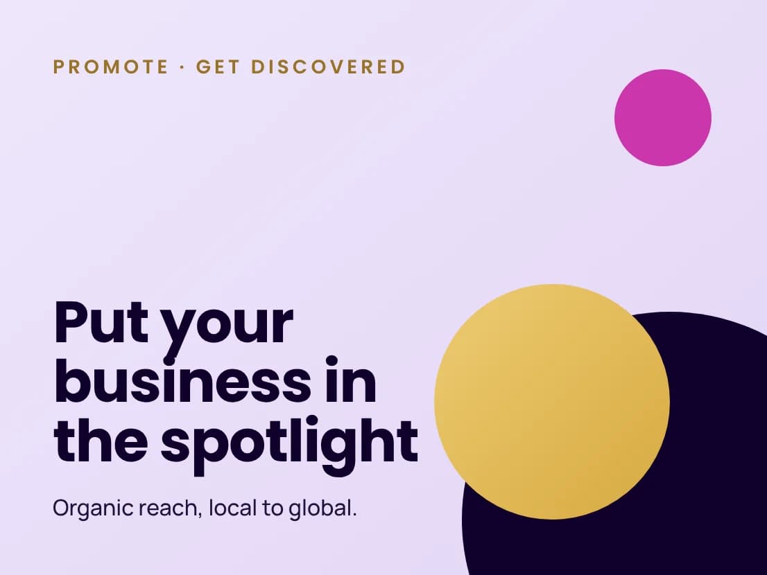 Promote your business and get discovered on Bitwin